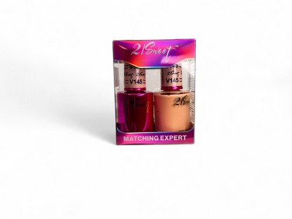 REFILL V101-V200 21Sweet Nail Polish & Gel Polish 290 Colors - 2 IN 1