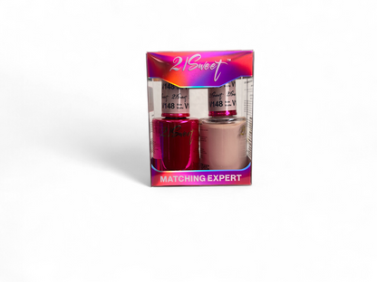 REFILL V101-V200 21Sweet Nail Polish & Gel Polish 290 Colors - 2 IN 1