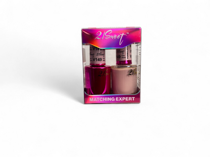 REFILL V101-V200 21Sweet Nail Polish & Gel Polish 290 Colors - 2 IN 1