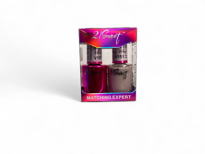 REFILL V101-V200 21Sweet Nail Polish & Gel Polish 290 Colors - 2 IN 1
