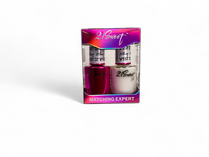 REFILL V101-V200 21Sweet Nail Polish & Gel Polish 290 Colors - 2 IN 1