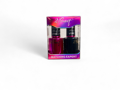 REFILL V101-V200 21Sweet Nail Polish & Gel Polish 290 Colors - 2 IN 1