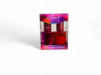 REFILL V101-V200 21Sweet Nail Polish & Gel Polish 290 Colors - 2 IN 1