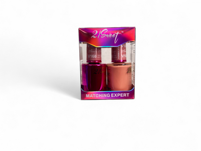 REFILL V101-V200 21Sweet Nail Polish & Gel Polish 290 Colors - 2 IN 1