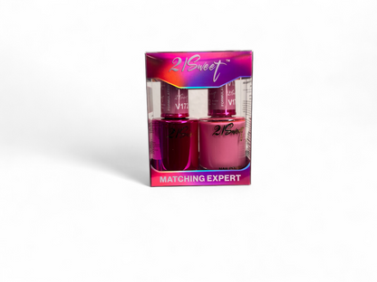 REFILL V101-V200 21Sweet Nail Polish & Gel Polish 290 Colors - 2 IN 1