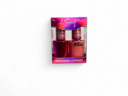 REFILL V101-V200 21Sweet Nail Polish & Gel Polish 290 Colors - 2 IN 1