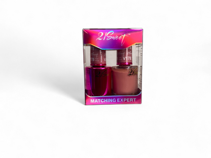 REFILL V101-V200 21Sweet Nail Polish & Gel Polish 290 Colors - 2 IN 1