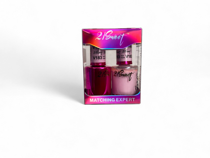 REFILL V101-V200 21Sweet Nail Polish & Gel Polish 290 Colors - 2 IN 1