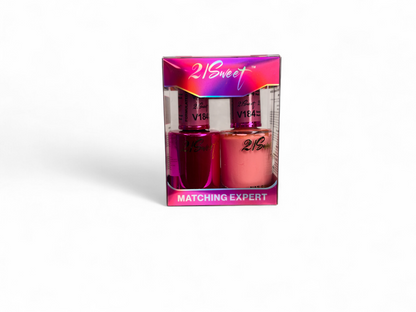 REFILL V101-V200 21Sweet Nail Polish & Gel Polish 290 Colors - 2 IN 1