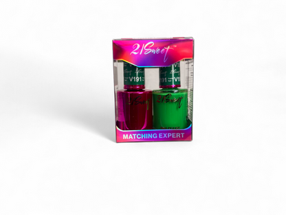 REFILL V101-V200 21Sweet Nail Polish & Gel Polish 290 Colors - 2 IN 1