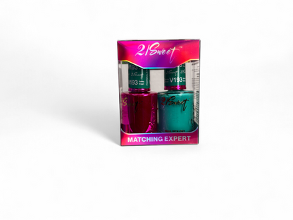 REFILL V101-V200 21Sweet Nail Polish & Gel Polish 290 Colors - 2 IN 1