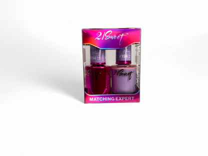 REFILL V101-V200 21Sweet Nail Polish & Gel Polish 290 Colors - 2 IN 1