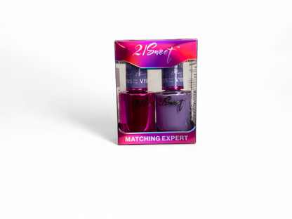 REFILL V101-V200 21Sweet Nail Polish & Gel Polish 290 Colors - 2 IN 1