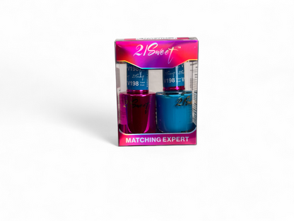 REFILL V101-V200 21Sweet Nail Polish & Gel Polish 290 Colors - 2 IN 1