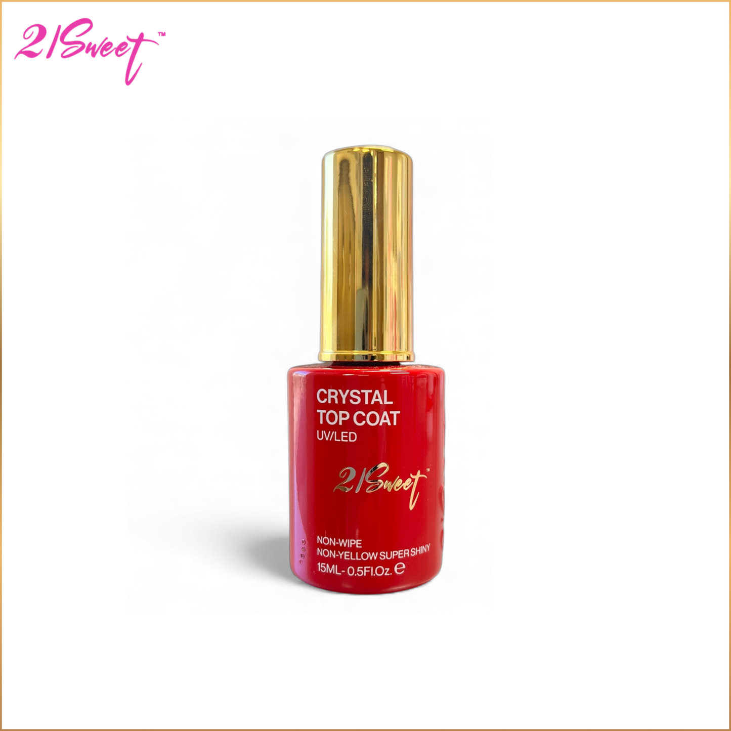 21 SWEET - GLASS TOPCOAT GEL 0.5 oz