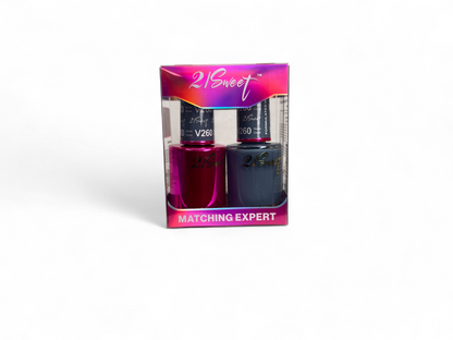 REFILL V201-V290 - 21Sweet Nail Polish & Gel Polish 290 Colors - 2 in 1