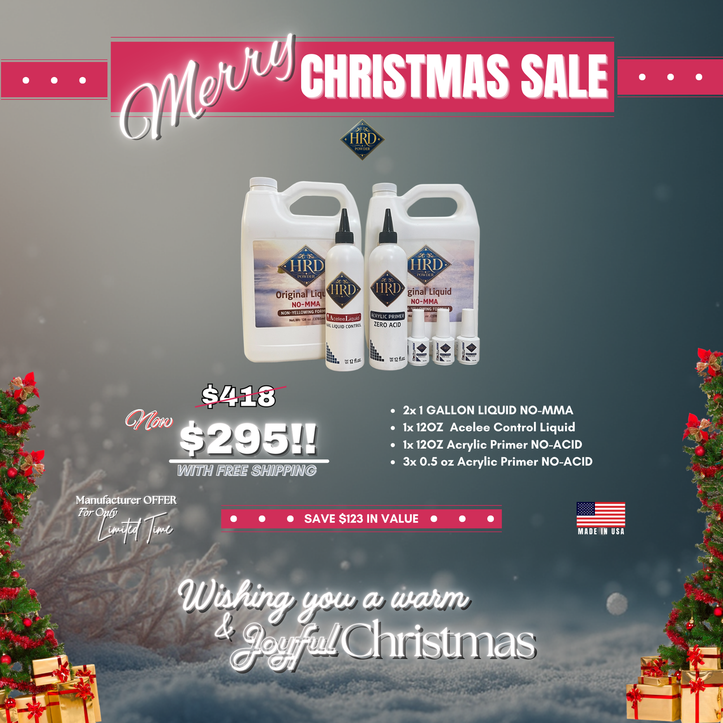 Combo Merry Christmas 2 Gallon