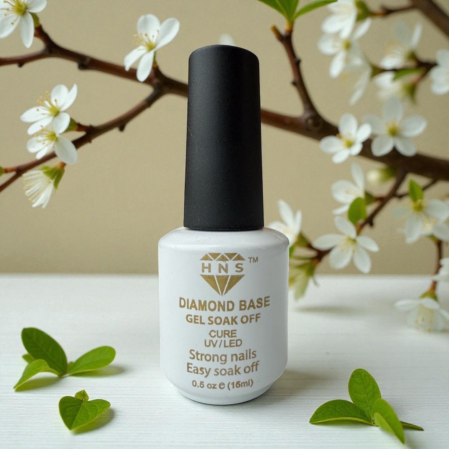 HNS Diamond Base Gel Soak Off Cure UV/LED 0.5oz