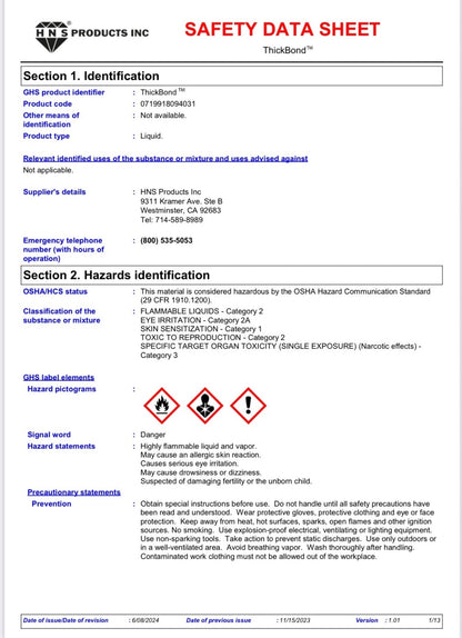MSDS_HNS_Thick_Bond